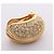 Orecchini a clip Christian Dior placcati oro e strass D'oro - vista 5