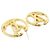 Orecchini a cerchio Louis Vuitton Louise M64288 D'oro - vista 4