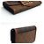Louis Vuitton Monogram Reverse Portefeuille Sarah Dauphine Flap Long Wallet Marrone - vista 3