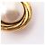 Orecchini a clip Chanel placcati oro con perla finta D'oro - vista 5