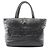 Borsa Tote Puffer Larga in Pelle Nera Yves Saint Laurent