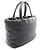 Borsa Tote Puffer Larga in Pelle Nera Yves Saint Laurent - vista 2
