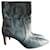 Paris Texas Stiefeletten mit Python-Print Blau  - Ansicht 1