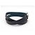 Hermès BRACELET HERMES BEHAPI DOUBLE TOUR EN CUIR SWIFT BLEU EPSOM NOIR T16 BANGLE - vue 5
