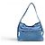 NUOVA BORSA A SPALLA GIVENCHY VOYOU MEDIUM DENIM BLU EFFETTO HOBO - vista 2