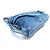 NUOVA BORSA A SPALLA GIVENCHY VOYOU MEDIUM DENIM BLU EFFETTO HOBO - vista 3