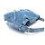 NUOVA BORSA A SPALLA GIVENCHY VOYOU MEDIUM DENIM BLU EFFETTO HOBO - vista 4