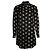 Equipment, Blusenkleid mit Sternenprint Schwarz