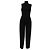 Tuta intera con collo alto in nylon nero Herve Leger