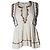 Isabel Marant Etoile, top beige bordado Castaño