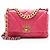 Gabrielle Borsa a tracolla Chanel Lambskin 19 Medium Flap Rosa