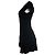 Ba&sh, schwarzes Kleid mit offenen Webärmeln - Ansicht 3
