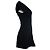 Ba&sh, schwarzes Kleid mit offenen Webärmeln - Ansicht 4
