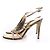 Rene Caovilla, Pailletten-Sandalen Golden Metallisch - Ansicht 2