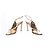 Rene Caovilla, Pailletten-Sandalen Golden Metallisch - Ansicht 4