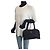 Borsa Tote Prada Nylon Tessuto Logo Triangle Nero - vista 6