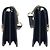 Borsa a tracolla Gucci in pelle con catena Interlocking G Nero - vista 8