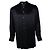 Dolce & Gabbana, Camicia in seta nera con girocollo Nero