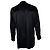 Dolce & Gabbana, Camicia in seta nera con girocollo Nero - vista 3