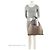 Jimmy Choo Ana Hobo aus Leder Braun Beige - Ansicht 5