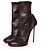 Dsquared2, Knöchelstiefel aus weichem Stretch-Leder in Schwarz.