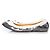 Lanvin, ballerine stretch in bianco e metallizzato Multicolore - vista 2