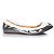 Lanvin, ballerine stretch in bianco e metallizzato Multicolore - vista 4
