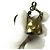 Portachiavi e charm per borsa in ottone Coach - vue 7