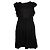 Zadig & Voltaire, Ärmelloses schwarzes Kleid mit Rüschen