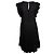 Zadig & Voltaire, Ärmelloses schwarzes Kleid mit Rüschen - Ansicht 2