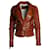 Dsquared2, Lederjacke in Cognac Braun