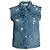 Rag & Bone, Distressed Denim-Weste Blau