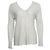 Vince, Strickoberteil mit V-Ausschnitt in Beige Braun