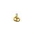 Pendente CD Logo Dior con strass Oro