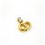 Pendente CD Logo Dior con strass Oro - vista 3