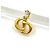 Pendente CD Logo Dior con strass Oro - vista 5