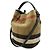 Borsa a tracolla Burberry Ashby Medium Hobo in tela e pelle Marrone - vista 2