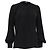 Tom Ford Rundhals-Bluse aus schwarzer Seide