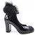 Chanel Mary Jane Lackleder-Pumps Schwarz