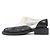 Mocassini in pelle Chanel Nero Argento - vista 2