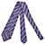 Kiton Cravatta in seta a righe viola Porpora  - vista 3