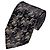 Valentino Silk Jacquard Ornate Pattern Tie Black