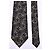 Valentino Silk Jacquard Ornate Pattern Tie Black - view 2