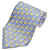 Fendi Silk Tie Seashell Pattern Blue Yellow