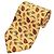 Yves Saint Laurent Silk Leaf and Ladybug Tie Brown Red Green Yellow