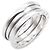 Bulgari Bvlgari B-zero1 3-Band Ring aus 18K Weißgold Silber