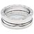 Bulgari Bvlgari B-zero1 3-Band Ring aus 18K Weißgold Silber - Ansicht 2