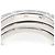 Bulgari Bvlgari B-zero1 3-Band Ring aus 18K Weißgold Silber - Ansicht 4