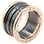 Bulgari Bvlgari B-zero1 4-Band Ring Schwarz Golden - Ansicht 3