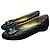 Chanel Bailarinas de piel acolchada Negro